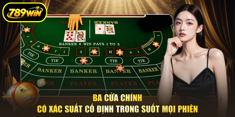 Soi Cầu Baccarat 789WIN Tăng Cao Tỷ Lệ Thắng Vượt Bậc 3 Ba cửa chính có xác suất cố định trong suốt mọi phiên