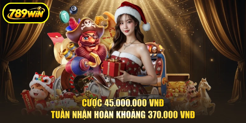 Khuyến Mãi Hoàn Trả 789WIN Lên Tới 1,5% Tổng Cược 4 Cược 45.000.000 VNĐ tuần nhận hoàn khoảng 370.000 VNĐ