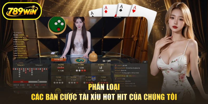 Tài Xỉu 789WIN - Đọc Bảng Cửa Cược Trước Khi Đặt Chip 3 Phân loại các bàn cược tài xỉu hot hit của chúng tôi