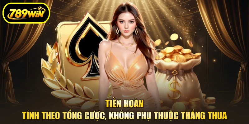 Khuyến Mãi Hoàn Trả 789WIN Lên Tới 1,5% Tổng Cược 2 Tiền hoàn tính theo tổng cược, không phụ thuộc thắng thua