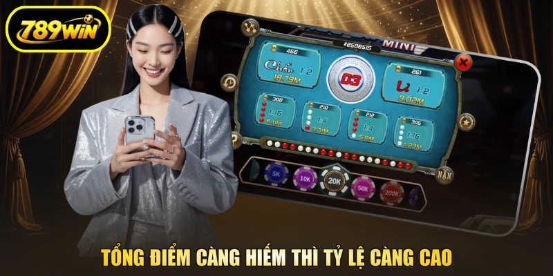 Tài Xỉu 789WIN - Đọc Bảng Cửa Cược Trước Khi Đặt Chip 4 Tổng điểm càng hiếm thì tỷ lệ càng cao